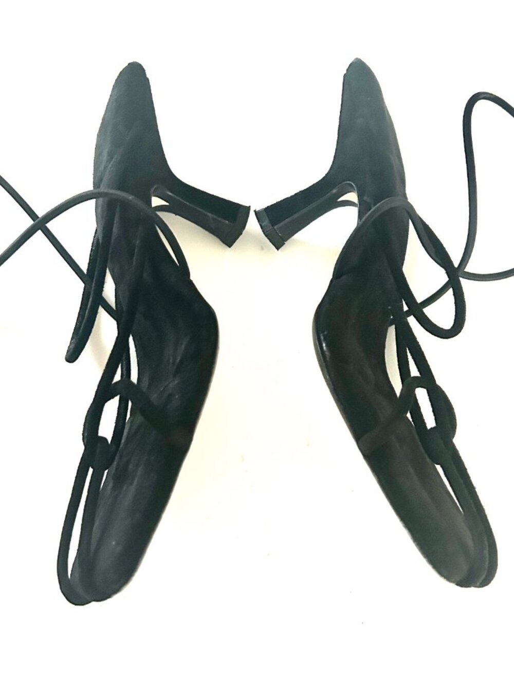 Khaite Suede Strappy Kitten Heeled Sandals - Picture 8 of 10